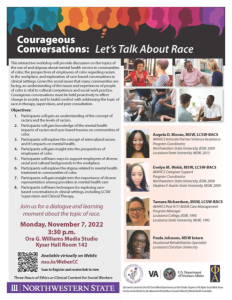 Courageous Conversations: Let's Talk About Race @ Northwestern State University or WEBEX